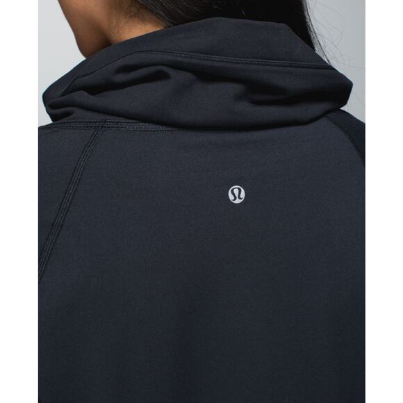 Lululemon Healthy Heart Pullover Black SZ 10 Cowl Neck Long Sleeve Top athletic - Picture 4 of 8